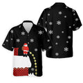 Santa Peeing Funny Christmas Golf Tops For Men, Christmas Golf Shirt, Men's Funny Golf Shirts