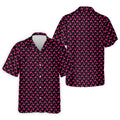 The Pink Taco Seamless Pattern Black Golf Shirt, Golf Tops For Men, Tacos Lover Golf Gift For Men