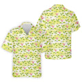 Vintage Margarita Cocktail Lime Pattern Golf Shirt, Mens Golf Shirts, Golf Apparel For Men
