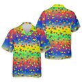 Acceptance Awareness Understanding Autism Puzzle Rainbow Gradient Golf Tops For Men, Golf Shirts For Men