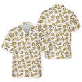Cute Opossum Seamless Pattern Golf Tops For Men, Cute Golf Outfit, Polo Shirts For Men