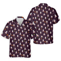 Cute Ghost Butt Halloween Pattern Golf Polo Shirt, Mens Golf Polo, Printed Golf Shirts