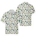White Desert Golf Icons Pattern Golf Polo Shirt, Hawaiian Golf Shirt, Golf Polo Shirts For Men