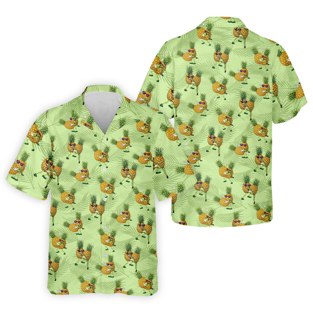 Pineapple Couple Naughty Position Fun Golf Shirts For Men, Valentines Golf Gift, Polo Shirts For Men