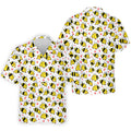 Funny Bee Breast Cancer Pattern Polo Shirt, Mens Golf Shirts, Golf Polo Shirts For Men