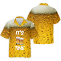 It's Time Golf And Beer Men's Funny Golf Shirts, Hawaiian Golf Shirt, Polo Shirts For Men