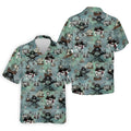 Pirate Captain Skulls, Kraken Tentacle Design Design Hawaiian Golf Polo, Golf Tops For Men, Golfing Apparel