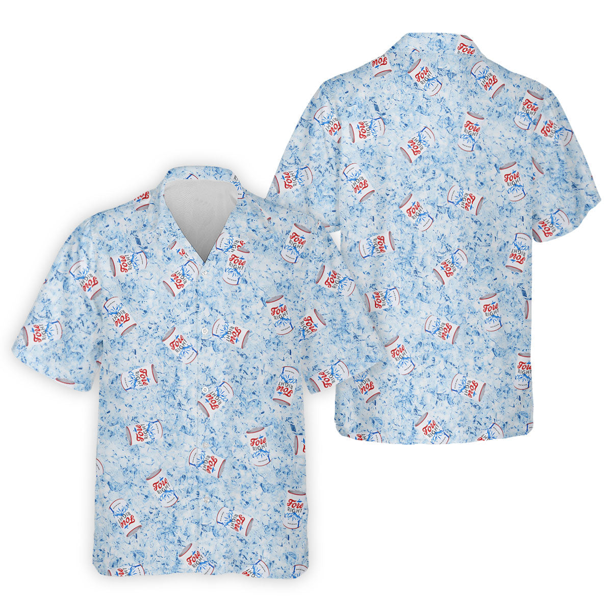 Fore Right Cold As Slice Golf Tops For Men, Men's Funny Golf Shirts, Golf And Beer Golf Shirts For Men