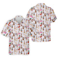 Light Pink Funny Birthday Dick Pattern Golf Polo Shirt, Men's Golf Shirt, Printed Golf Shirts