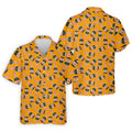 Rosé Champagne Seamless Pattern Yellow Golf Shirt, Polo Shirts For Men, Golf Shirts For Men