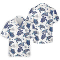 Sea Turtle, Starfish, Seashells and Coral Reef Art Hawaiian Golf Polo, Golf Tops For Men, Golfing Apparel