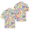 Autism Ribbon Colorful Puzzle Pieces Handprints Golf Tops For Men, Polo Shirts For Men, Golf Shirts For Men