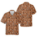 Southwest Desert Taco Skull Pattern Hawaiian Golf Shirt, Golf Tops For Women, Performance Golf Shirt