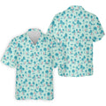 Funny Tropical Couple Beach Pattern Men's Golf Shirt, Hawaiian Golf Shirt, Golf Apparel For Men