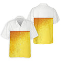 Cold Beer Print Men's Golf Polo Shirt, Beer Glass Pattern Design, Golf Shirts For Men