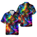 Colorful Disc Golf Basket Swirl Pattern Polo Shirt, Printed Golf Shirts, Hawaiian Golf Shirt, Mens Golf Apparel