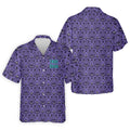 Foolish Mortals Haunted Pattern Golf Polo Shirt, Halloween Shirt For Men, Mens Golf Polo