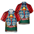Funny Christmas Leg Lamp Window Golf Polo Shirt, Mens Golf Polo, Golf Apparel For Men
