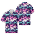 Tropical Palm Tree Golf Shirt, Men’s Golf Polo Shirt, Hawaiian Polo Shirt, Summer Beach Polo For Men