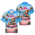 Killer Summer Vibes Evil Doll Golf Polo Shirt, Golf Shirts For Men, Mens Polo Shirts