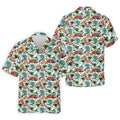 Tropical Trip Big Wave Riders Hawaiian Golf Shirt, Polo Shirts For Men, Golfing Apparel