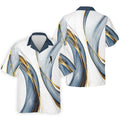 Abstract Line Art Retro Golf Shirt, Golf Shirts For Men, Polo Shirts For Men, Golf Gift For Men