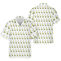 Beer And Lime Palm Tree Pattern Tropical Golf Shirt, Golf Shirts For Men, Polo Shirts For Men