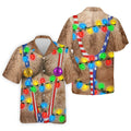 Lights Suspenders Christmas Golf Shirt, Golf Polo Shirts For Men, Mens Golf Shirts