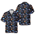Colorful Dinosaur Hawaiian Golf Shirt, Cute Golf Outfit, Men's Golf Shirt, Polo Shirts For Men