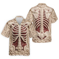 Knitted Skeleton Sequin Halloween Polo Shirt, Mens Golf Polo, Golf Apparel For Men