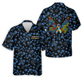 It's Okay To Be Different Autism Awareness Black And Blue Puzzle Pattern Golf Tops For Men, Polo Shirts For Men