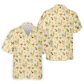 Retro Cocktail Drinks Pattern Golf Polo Shirt, Golf Polo Shirts For Men, Mens Golf Apparel
