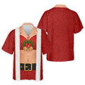 Men's Funny Mrs Claus Costume Golf Shirt, Christmas Golf Shirt, Golf Apparel For Men