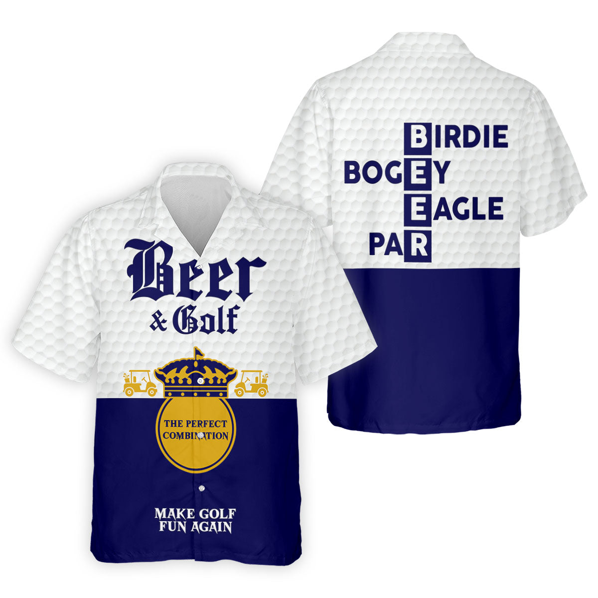 Beer And Golf The Perfect Combination Golf Tops For Men, Golf Shirts For Men, Polo Shirts For Men