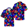 Christmas Lights Pattern Christmas Golf Shirt, Golf Shirts For Men, Mens Golf Apparel