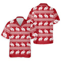 Reindeer Humping Seamless Pattern Golf Shirt, Christmas Golf Shirt, Golf Shirts For Men, Golf Gift For Men