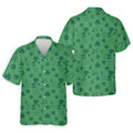 Leprechaun Hat Shamrock Beer Dark Green Seamless Pattern St. Patrick’s Day Golf Shirt, Golf Shirts For Men
