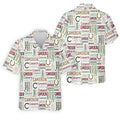 Cameron Pattern Christmas Golf Tops For Men, Christmas Golf Shirt, Men Golf Apparel
