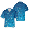 Rain Drops Blue Golf Shirt, Golf Tops For Men, Golf Shirts For Men, Polo Shirts For Men