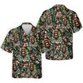 Bigfoot Hawaiian Tropical Golf Shirt, Funny Sasquatch Golf Shirts For Men
