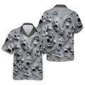 Screaming Face Halloween Golf Polo Shirt, Halloween Shirt For Men, Golf Shirts For Men