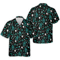 Skull Potion Halloween Pattern Polo Shirt, Printed Golf Shirts, Golf Apparel For Men