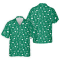 Stick Figure Golf Pose St Patrick's Day Shamrock Green Golf Shirt, Polo Shirts For Men, Golf Shirts For Men
