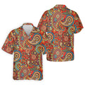 Paisley Design Golf Tops For Men, Boho Pattern Golf Shirts For Men, Polo Shirts For Men