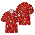 Funny Duck Merry Xmas Red Golf Shirts, Gifts For Golf Lovers, Polo Shirts For Men, Golfing Apparel