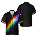Rainbow Galaxy LGBT Support Gradient Golf Tops For Men, Pride Month Golf Shirts For Men