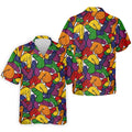 Adult Humor Pride Colors Retro Golf Shirt, LGBTQ Month Men's Funny Golf Shirts