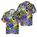 Blue And Green Fluid Art Cool Golf Shirt, Golf Tops For Men, Golf Shirts For Men, Golf Gift For Men