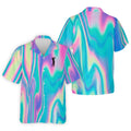 Shimmering Gradient Pattern Golf Shirts For Men, Polo Shirts For Men, Golfing Apparel