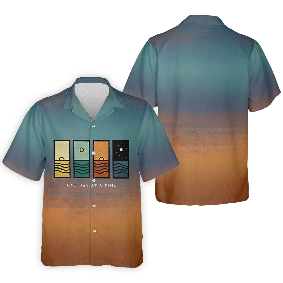 One Day At A Time Mental Health Suicide Prevention Abstract Mens Golf Polo, Golf Polo Shirts For Men